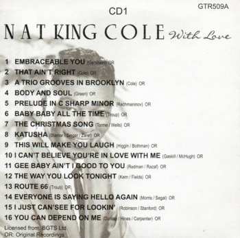 5CD/Caja Nat King Cole: With Love