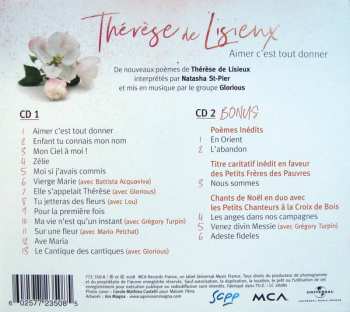 2CD Natasha St-Pier: Thérèse de Lisieux - Aimer C'est Tout Donner
