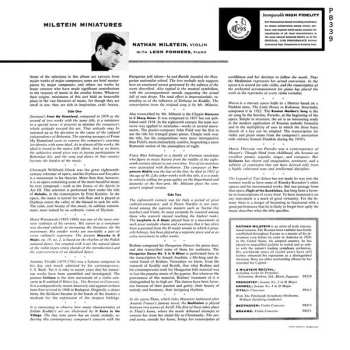 LP Nathan Milstein: Milstein Miniatures