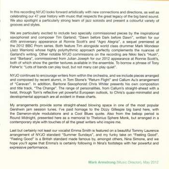 CD National Youth Jazz Orchestra: The Change