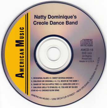 CD Natty Dominique & His Creole Dance Band: Natty Dominique's Creole Dance Band