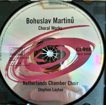 CD Stephen Layton: Bohuslav Martinu: Choral Music