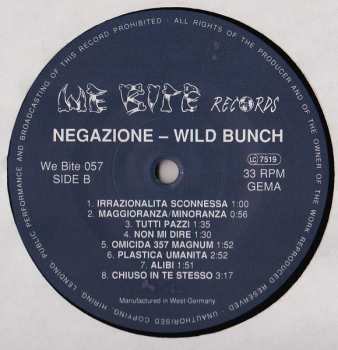 LP Negazione: Wild Bunch / The Early Days