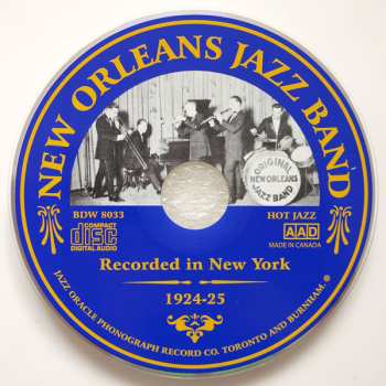 CD New Orleans Jazz Band: Recorded In New York 1924-25