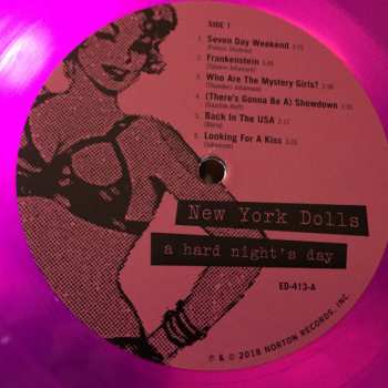 2LP New York Dolls: A Hard Night's Day (Unsigned! Unhinged! Legendary 1973 Studio Demos) CLR
