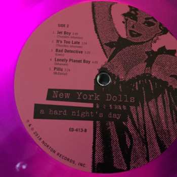 2LP New York Dolls: A Hard Night's Day (Unsigned! Unhinged! Legendary 1973 Studio Demos) CLR