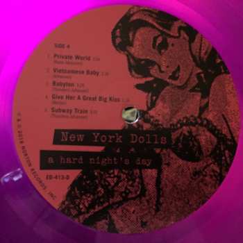 2LP New York Dolls: A Hard Night's Day (Unsigned! Unhinged! Legendary 1973 Studio Demos) CLR