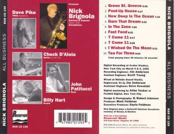 CD Nick Brignola: All Business