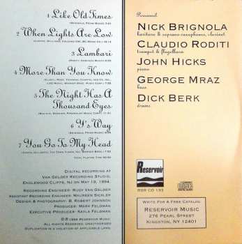 CD Nick Brignola: Like Old Times