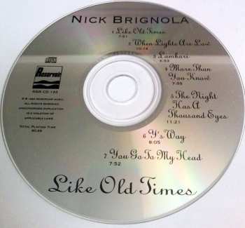 CD Nick Brignola: Like Old Times