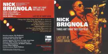 CD Nick Brignola: Things Ain't What They Used To Be