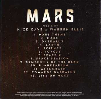CD Nick Cave & Warren Ellis: Mars (National Geographic Original Series Soundtrack)
