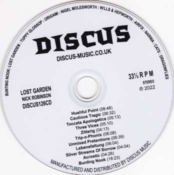 CD Nick Robinson: Lost Garden