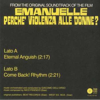 SP Nico Fidenco: Eternal Anguish / Come Back! Rhythm