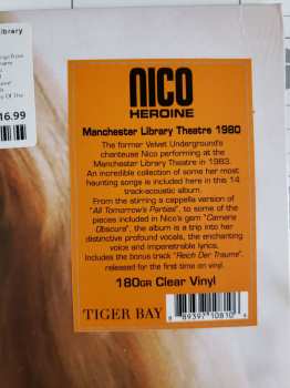 LP Nico: Heroine - Manchester Library Theatre 1980 CLR