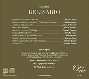 2CD/Caja BBC Symphony Orchestra: Belisario