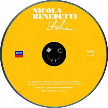 CD Nicola Benedetti: Italia