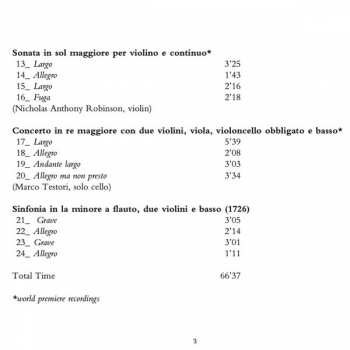 CD Stefano Demicheli: Concerti & Sonate