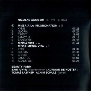 2CD Nicolas Gombert: Masses LTD