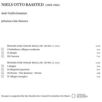 SACD Niels Otto Raasted: Solo Violin Sonatas