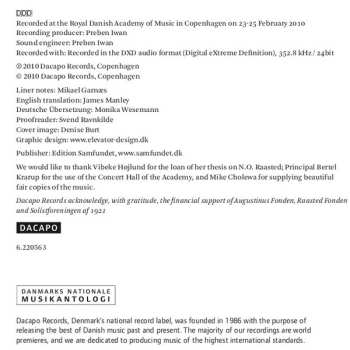 SACD Niels Otto Raasted: Solo Violin Sonatas