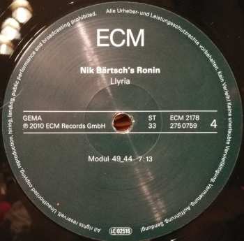 2LP Nik Bärtsch's Ronin: Llyrìa