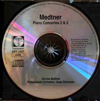 CD Philharmonia Orchestra: Piano concertos 2 & 3