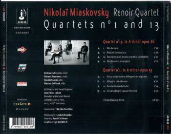 CD Nikolai Myaskovsky: Quartets N° 1 And 13