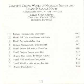CD Nikolaus Bruhns: Complete Organ Works Of Nicholas Bruhns And Johann Nicolaus Hanff
