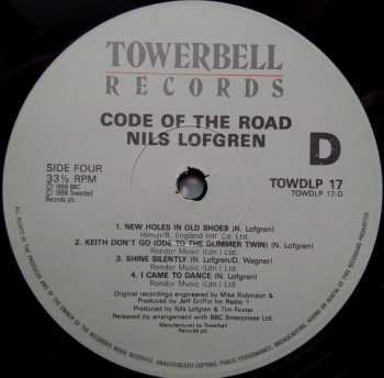 2LP Nils Lofgren: Code Of The Road