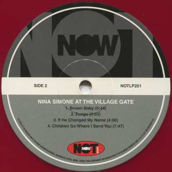 LP Nina Simone: At The Village Gate CLR