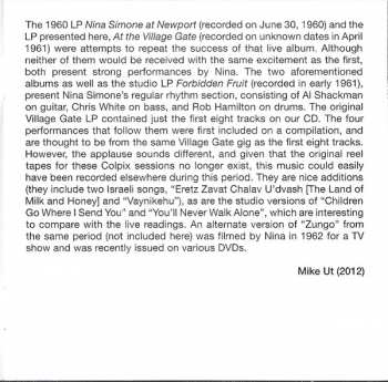 CD Nina Simone: At The Village Gate