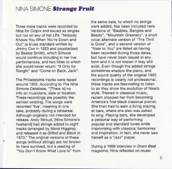 2CD Nina Simone: Strange Fruit