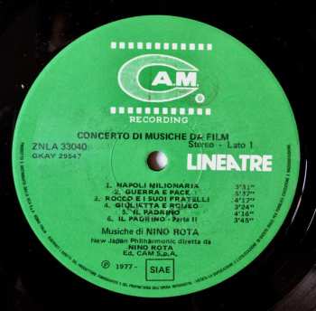 LP Nino Rota: Concerto Di Musiche Da Film