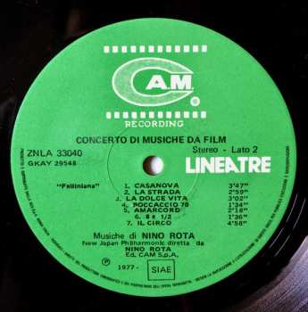 LP Nino Rota: Concerto Di Musiche Da Film
