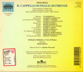 2CD/Caja Nino Rota: Il Cappello Di Paglia Di Firenze