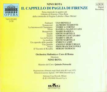 2CD/Caja Nino Rota: Il Cappello Di Paglia Di Firenze