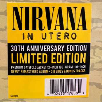 LP/EP Nirvana: In Utero LTD