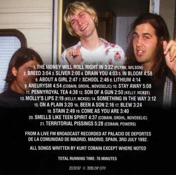 CD Nirvana: Madrid 1992