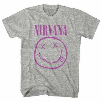 Mercancía Nirvana: Tričko Purple Smiley XXL
