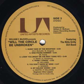 3LP Nitty Gritty Dirt Band: Will The Circle Be Unbroken