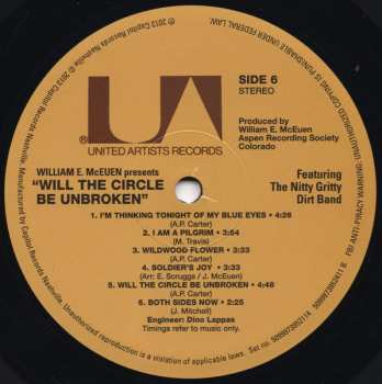 3LP Nitty Gritty Dirt Band: Will The Circle Be Unbroken