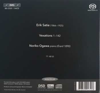 SACD Erik Satie: Vexations (Piano Music, Vol. 3)