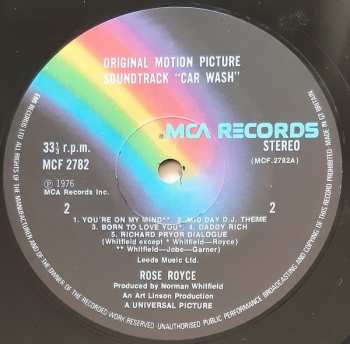 2LP Norman Whitfield: Car Wash (Original Motion Picture Soundtrack)