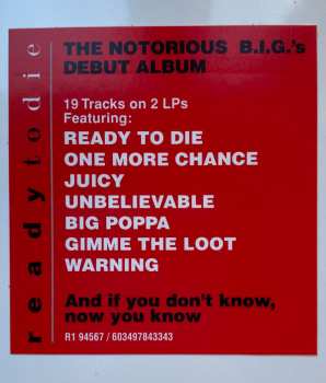 2LP Notorious B.I.G.: Ready To Die
