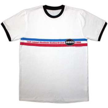 Merch Oasis: Ringer Camiseta 1996 Tour Horizontal Stripes Ringer