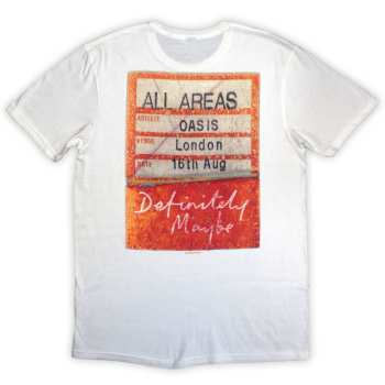 Mercancía Oasis: Oasis Unisex T-shirt: Definitely Maybe Aaa Pass (back Print) (small) S