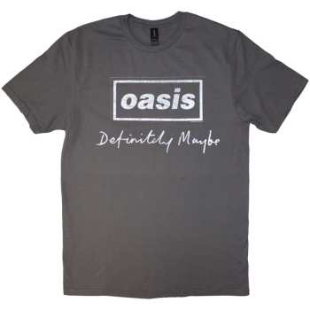 Merch Oasis: Camiseta Definitely Maybe Distressed Text Logo Oasis