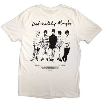 Mercancía Oasis: Oasis Unisex T-shirt: Definitely Maybe Promo (back Print) (small) S