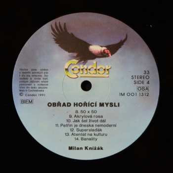 2LP Milan Knížák: Obřad Hořící Mysli